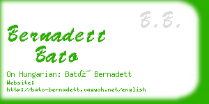 bernadett bato business card